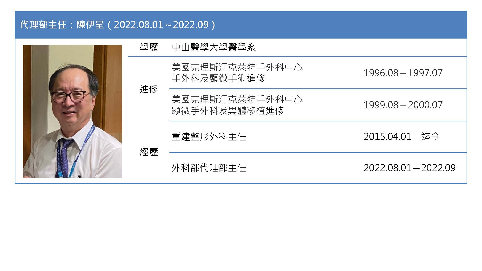 代理部主任