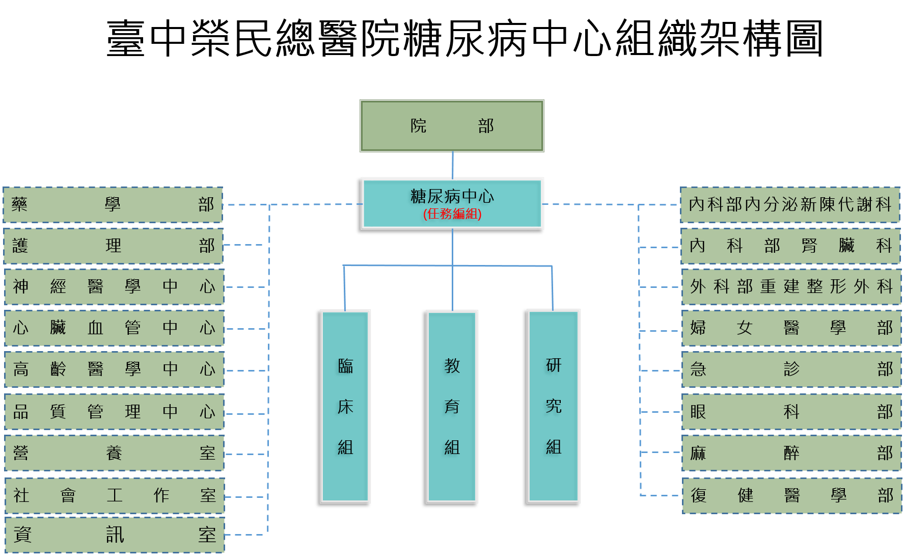 糖尿病中心組織架構圖