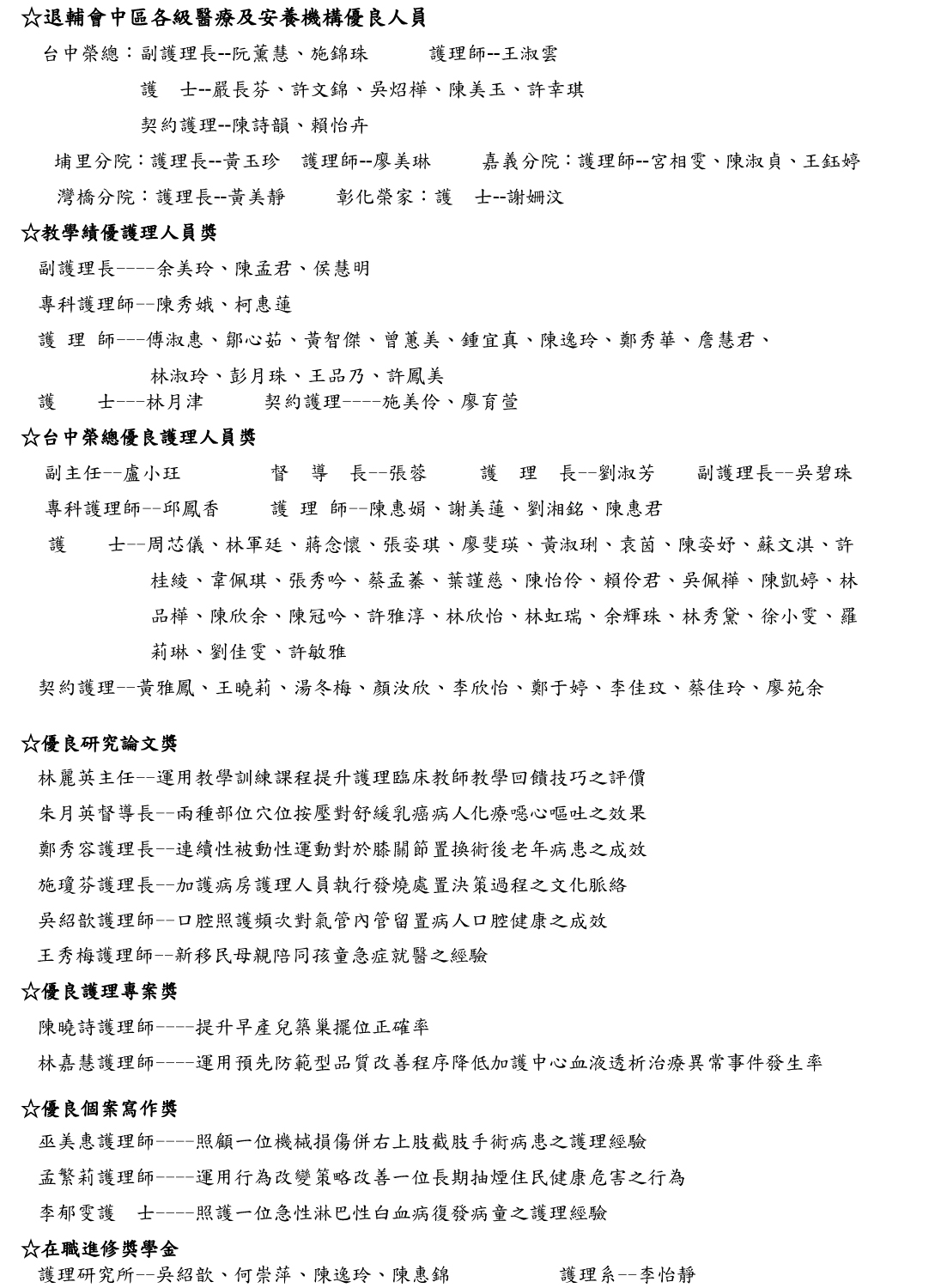 102年護師節請柬