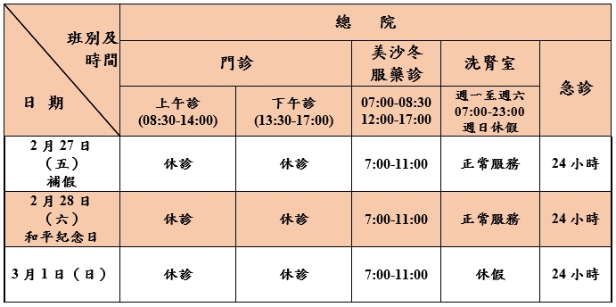 115和平紀念日總院