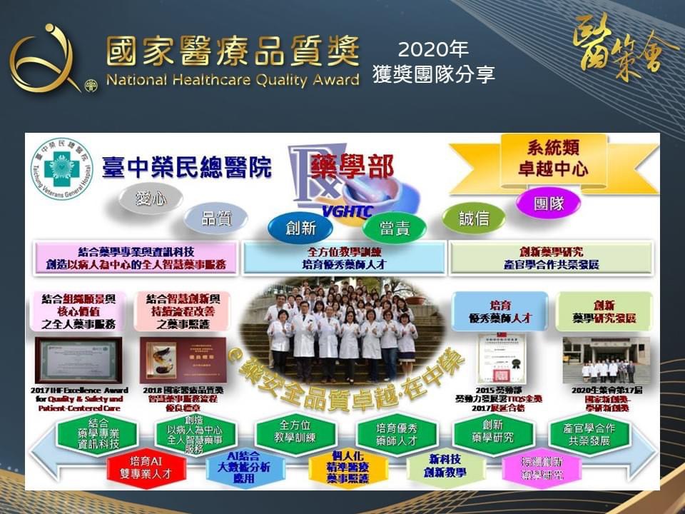   2020年國家醫療品質獎-卓越中心