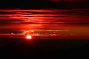 阿里山夕陽