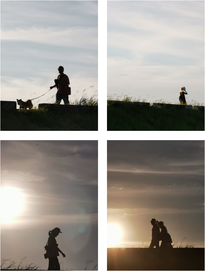 堤頂上的愜意人生