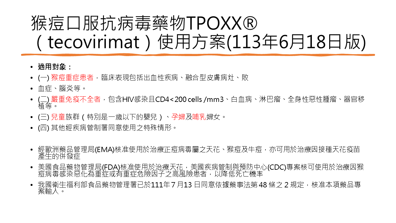 2024流感新冠猴痘治療