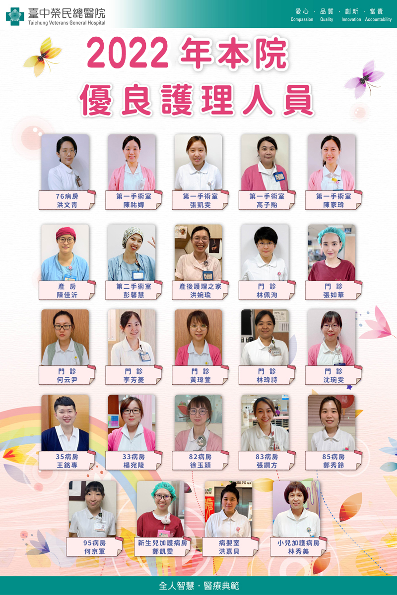 2022年優良護理人員