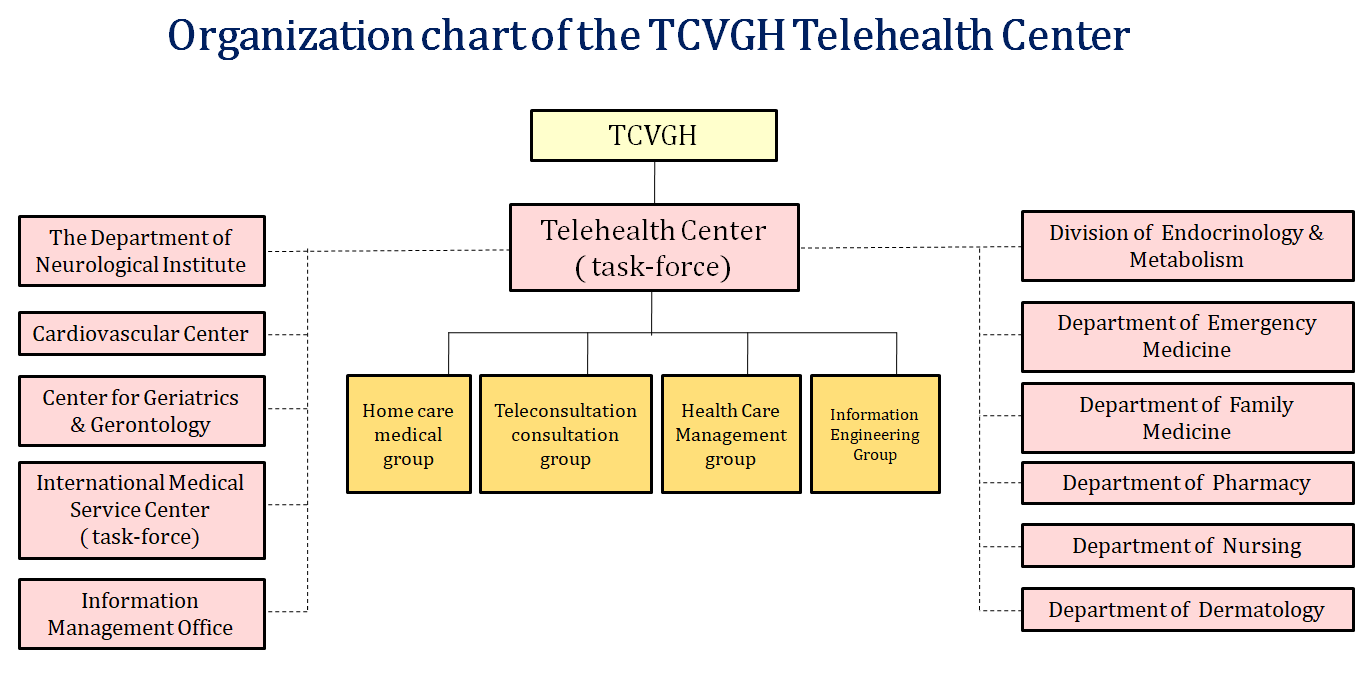 Organization chart of TCVGH Telehealth Center
