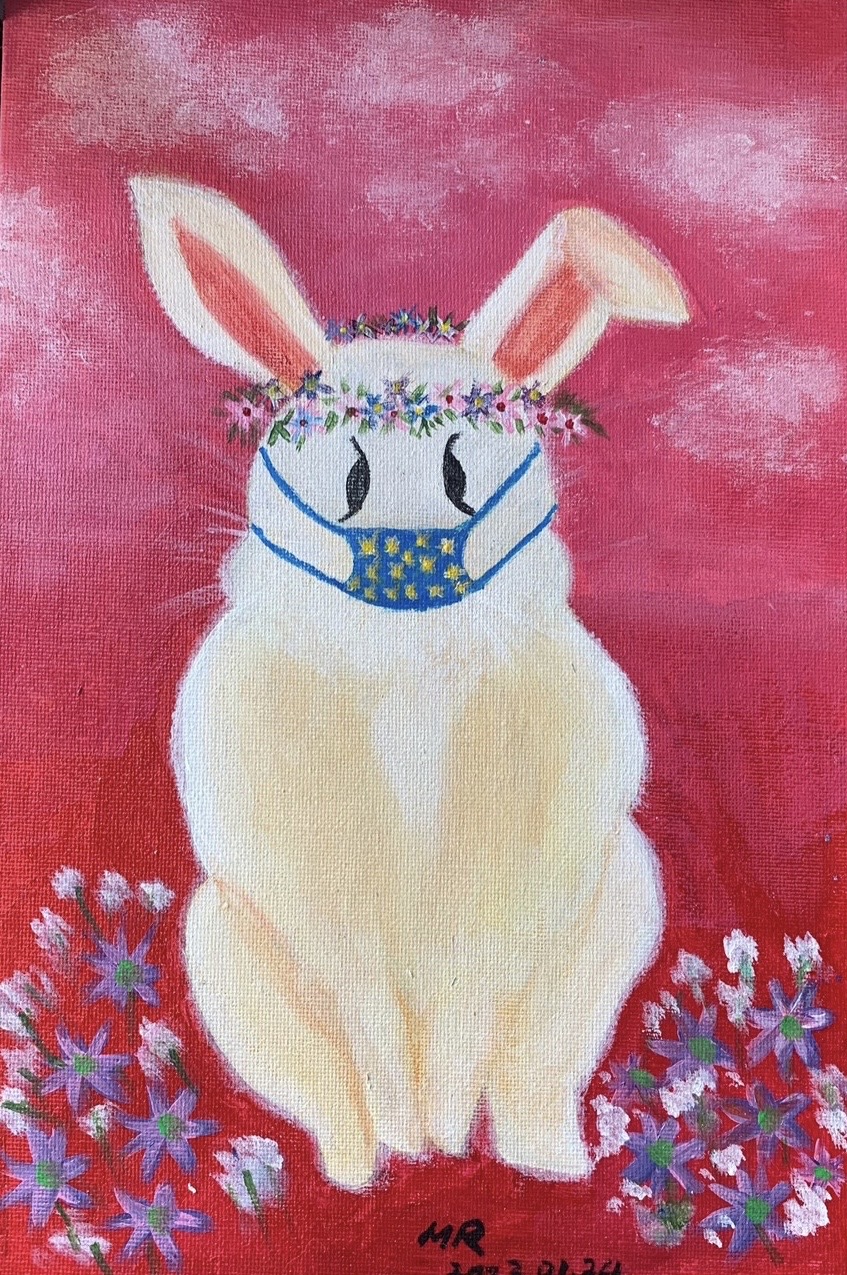 玉兔迎春
